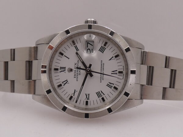 Rolex Oyster Perpetual Date 15210 No Holes BOX&PAPERS Automatico Anno 1996 Bracciale Oyster