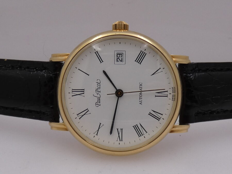 Paul Picot N.O.S. 30 Anni di Lavoro TNT 18Kt Solid Gold BOX&PAPERS Automatic New Old Stock Anno 2005 - immagine 4