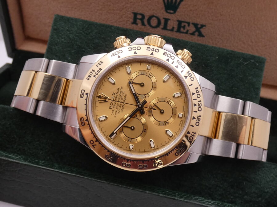 Rolex Daytona Cosmograph 116503 Anno 2022 Chromalight BOX&PAPERS 18Kt Gold&Steel Automatico - immagine 4