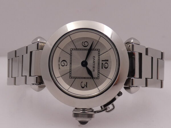 Cartier Pasha Miss Pasha Lady 2973 Silver Dial With Bracelet Acciaio Anni '2000