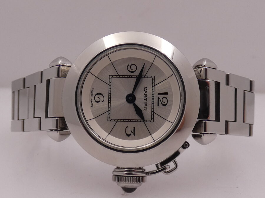 Cartier Pasha Miss Pasha Lady 2973 Silver Dial With Bracelet Acciaio Anni '2000 - immagine 4