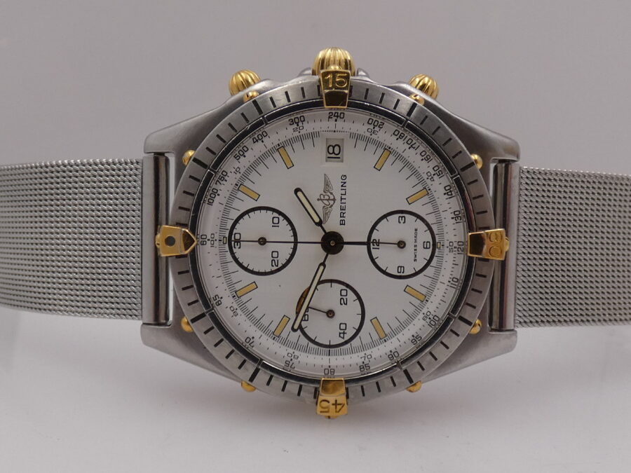 Breitling Chronomat Cronografo 81950 Automatico  18Kt Gold & Steel ANNI '90s - immagine 4
