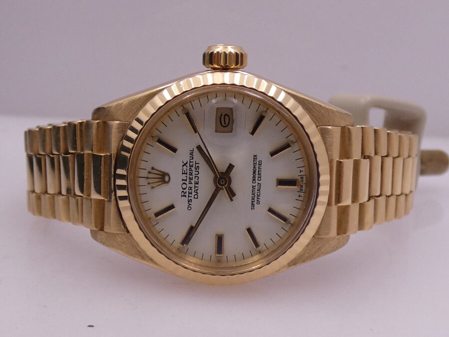Rolex Lady-Datejust 6917 President 18Kt Solid Gold Automatico Anno 1979 - immagine 4