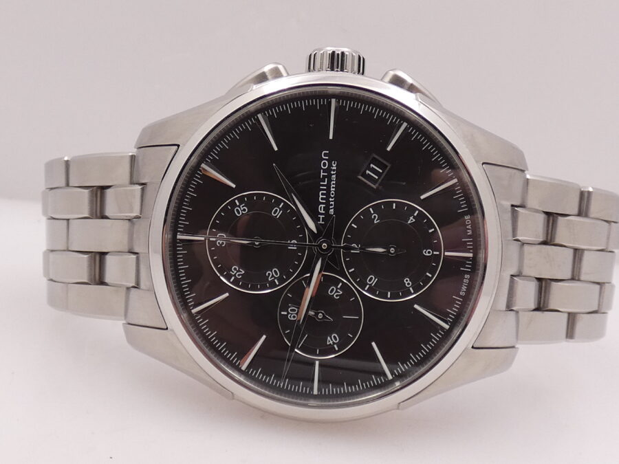 Hamilton Jazzmaster Auto Chrono Cronografo N.O.S Automatic BOX&PAPERS May 2025 Acciaio New Old Stock - immagine 4