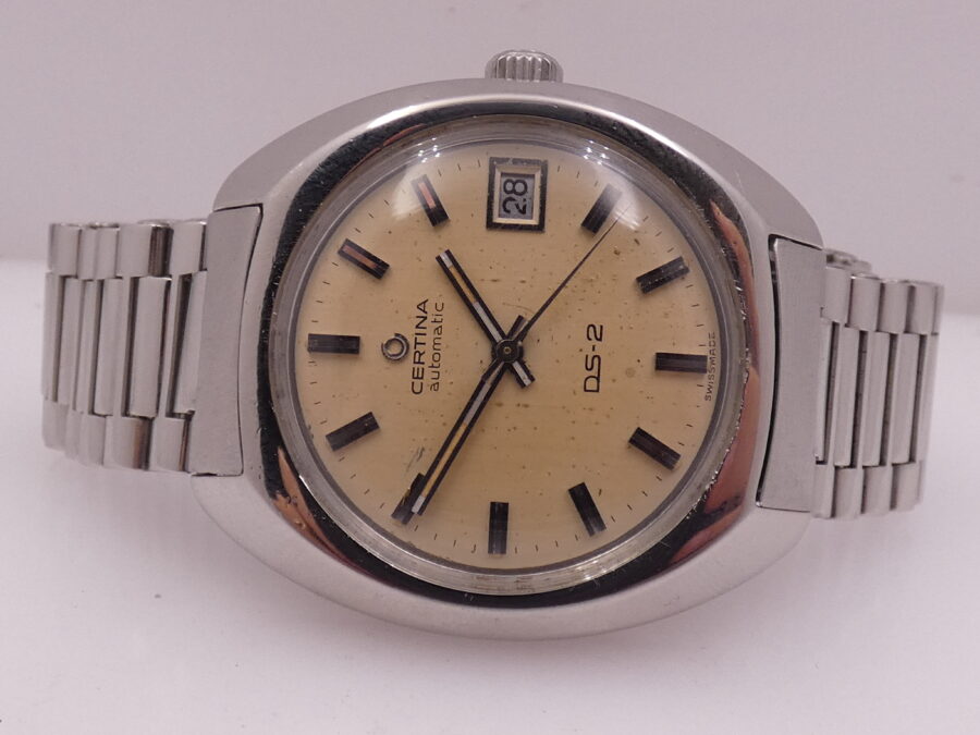 Certina DS-2 Turtle Ds-2 Vintage 38mm Automatic Date SERVICED '70s Acciaio With Bracelet Ref. 5801 300 - immagine 5