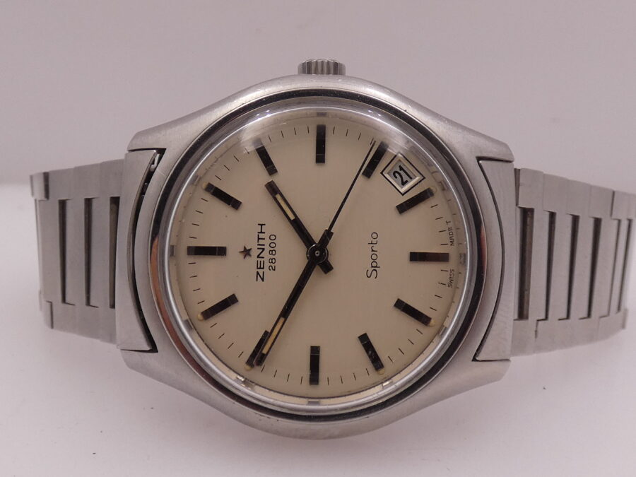 Zenith Stellina Sporto 28800 37mm Steel Anni '70s Hand Winding Cal. 2562C Ref. 01-1310-274 - immagine 3