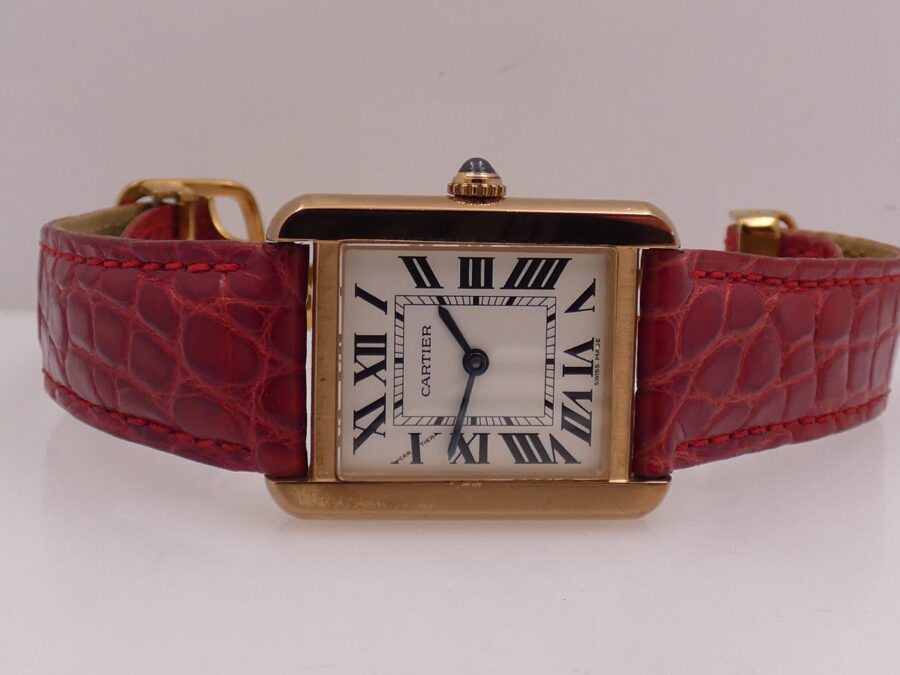 Cartier Tank Solo 3168 18Kt Rose Gold & Steel Roman Dial Swiss Made W5200002 - immagine 5