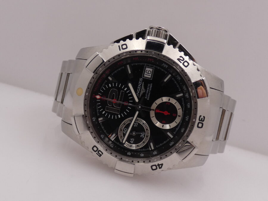 Longines HydroConquest Chronografo 300m Automatic With BOX Acciaio Anni'2000s With Bracelet - immagine 6