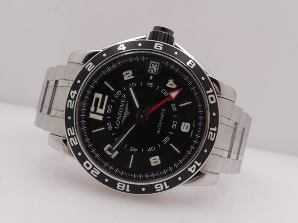 Longines Admiral GMT Automatico 42mm L3.668.4 con Scatola Anni '2000s With Bracelet Acciaio