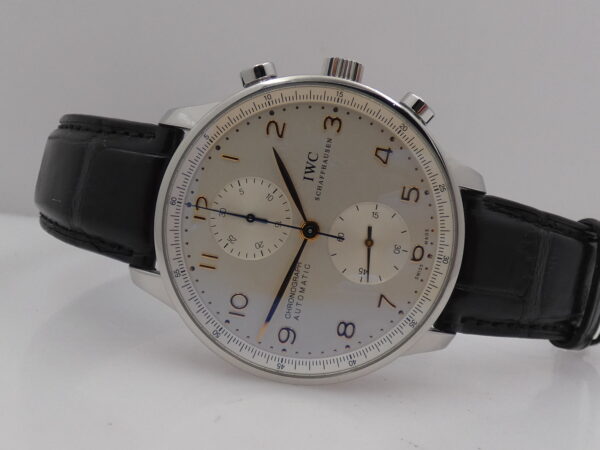 IWC Portuguese Cronografo IW3714 With PAPERS Anno 2018 Automatico Acciaio TOP CONDITION