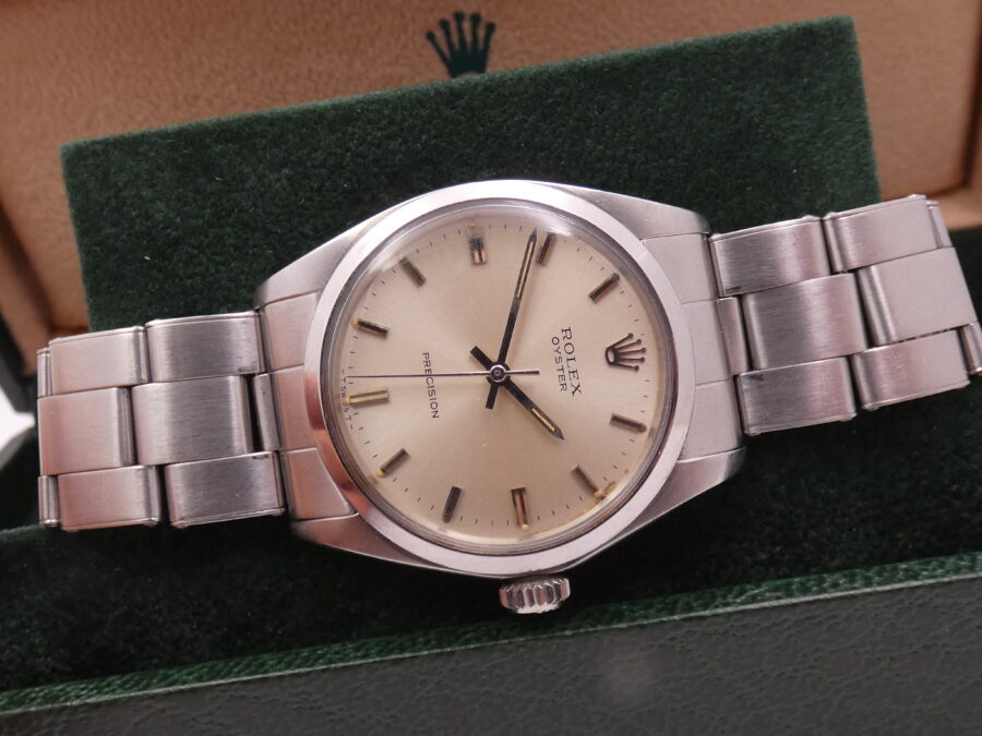 Rolex Oyster Precision 6426 With PAPERS Anno1974 Hand Winding Rivet Bracelet Acciaio - immagine 6
