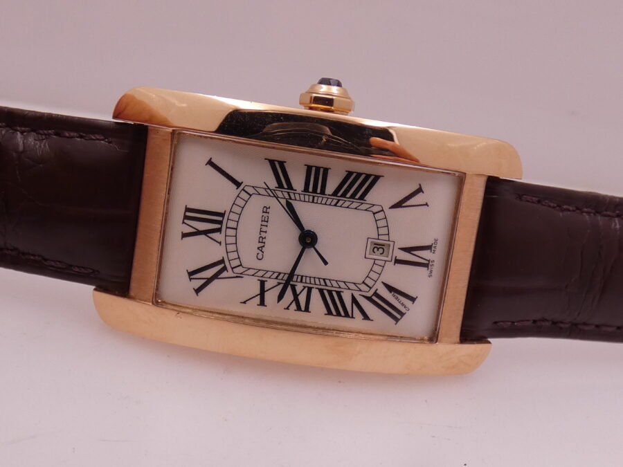 Cartier Rare Tank Americaine 18Kt Rose Gold With PAPERS Automatico Anno 2022 TOP CONDITION - immagine 6