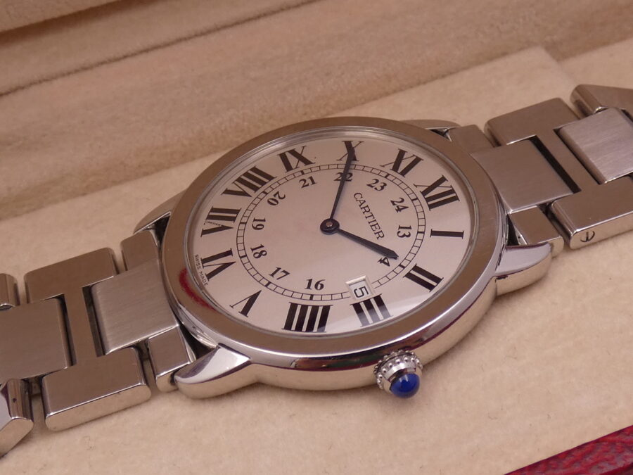 Cartier Ronde Solo de Cartier 2934 36mm With Bracelet Swiss Made Acciaio ANNI '2000s - immagine 5