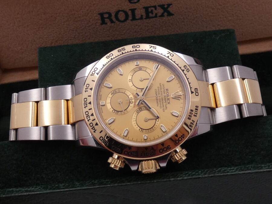 Rolex Daytona Cosmograph 116503 Anno 2022 Chromalight BOX&PAPERS 18Kt Gold&Steel Automatico - immagine 5