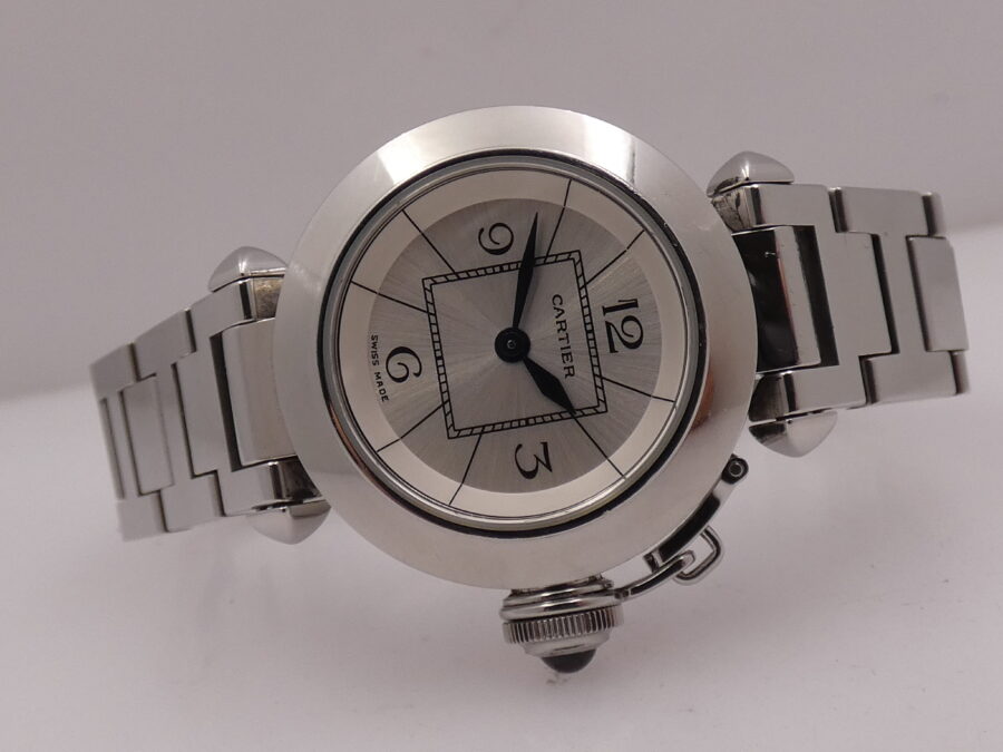 Cartier Pasha Miss Pasha Lady 2973 Silver Dial With Bracelet Acciaio Anni '2000 - immagine 5
