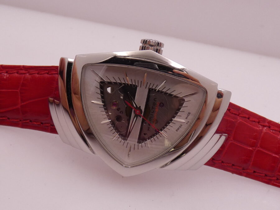 Hamilton Ventura Automatico H245150 BOX&PAPERS Skeleton Dial Steel Anni '2000s - immagine 5