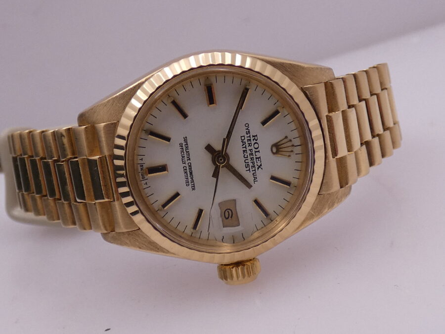 Rolex Lady-Datejust 6917 President 18Kt Solid Gold Automatico Anno 1979 - immagine 5