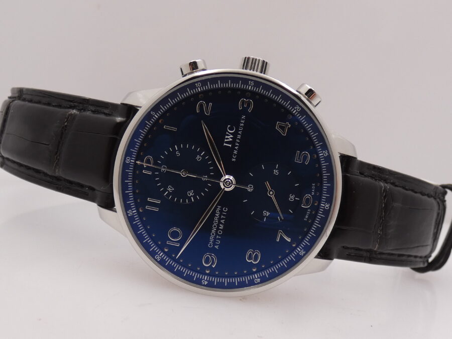 IWC Cronografo Portoghese IW371491 With PAPERS Automatico Anno 2019 TOP CONDITION Acciaio - immagine 5