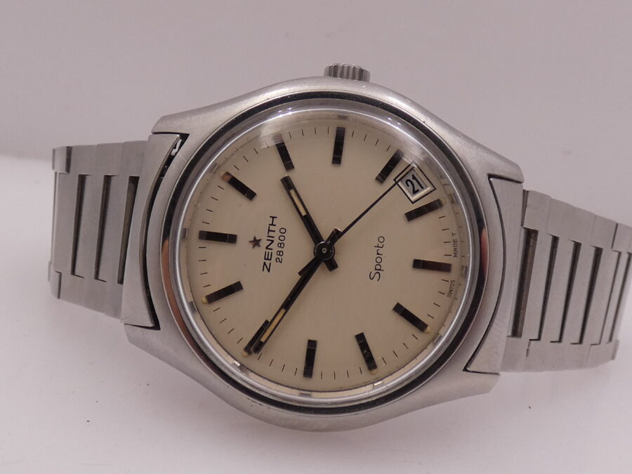 Zenith Stellina Sporto 28800 37mm Steel Anni '70s Hand Winding Cal. 2562C Ref. 01-1310-274 - immagine 4