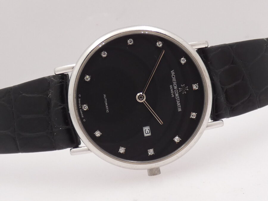 Vacheron Constantin Patrimony Ultra Thin 48002 Diamonds Dial 18Kt White Gold With BOX Automatic Years '90 - immagine 6
