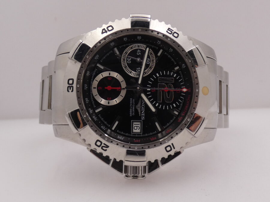 Longines HydroConquest Chronografo 300m Automatic With BOX Acciaio Anni'2000s With Bracelet - immagine 7