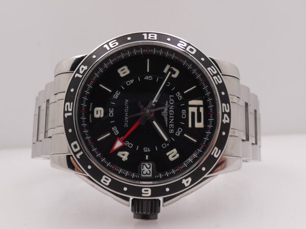 Longines Admiral GMT Automatico 42mm L3.668.4 con Scatola Anni '2000s With Bracelet Acciaio