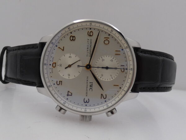 IWC Portuguese Cronografo IW3714 With PAPERS Anno 2018 Automatico Acciaio TOP CONDITION