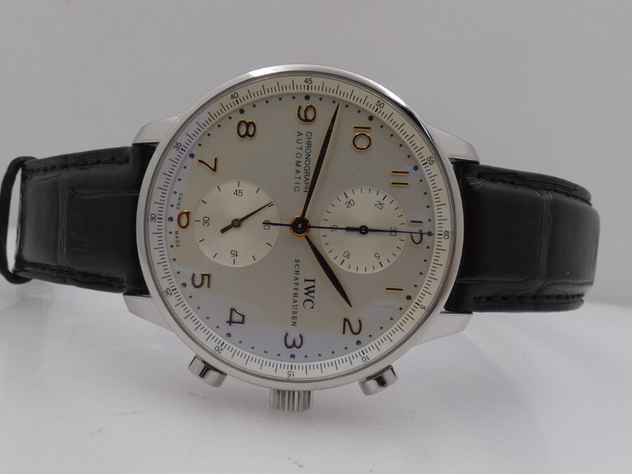 IWC Portuguese Cronografo IW3714 With PAPERS Anno 2018 Automatico Acciaio TOP CONDITION - immagine 6