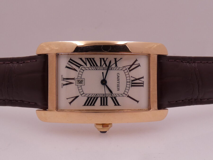 Cartier Rare Tank Americaine 18Kt Rose Gold With PAPERS Automatico Anno 2022 TOP CONDITION - immagine 7