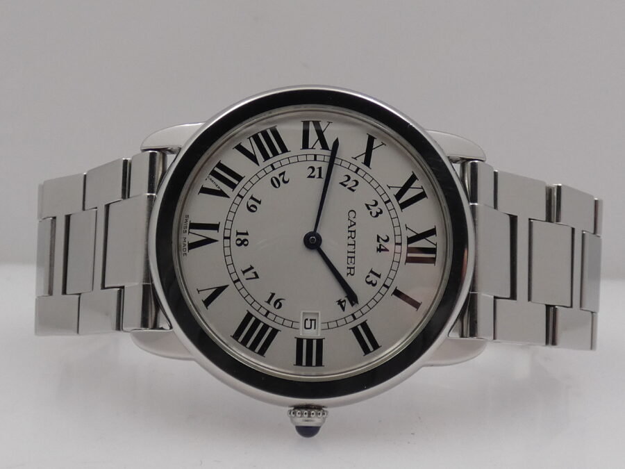 Cartier Ronde Solo de Cartier 2934 36mm With Bracelet Swiss Made Acciaio ANNI '2000s - immagine 6