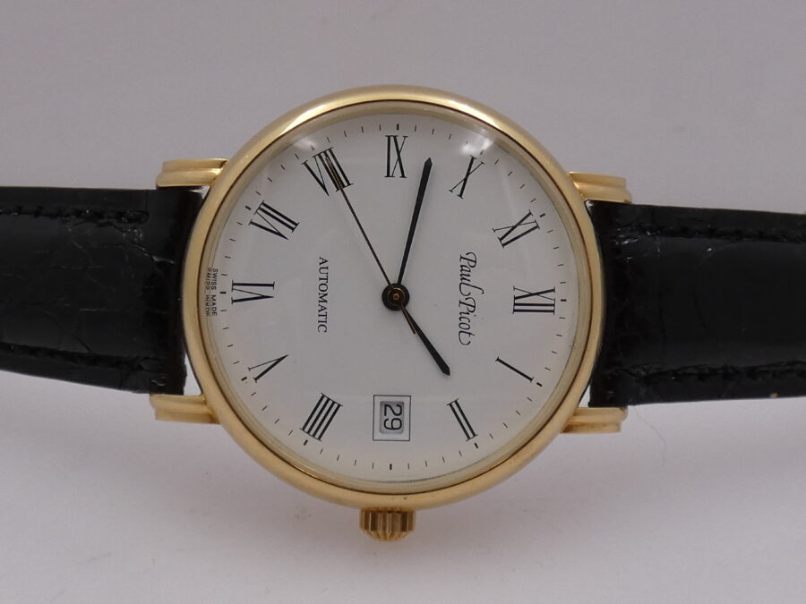 Paul Picot N.O.S. 30 Anni di Lavoro TNT 18Kt Solid Gold BOX&PAPERS Automatic New Old Stock Anno 2005 - immagine 6