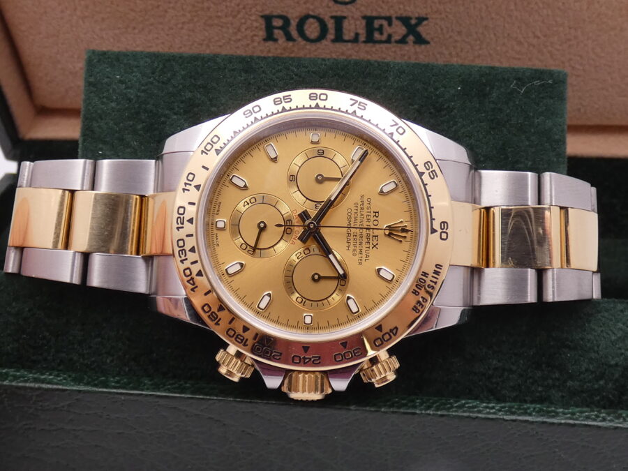 Rolex Daytona Cosmograph 116503 Anno 2022 Chromalight BOX&PAPERS 18Kt Gold&Steel Automatico - immagine 6