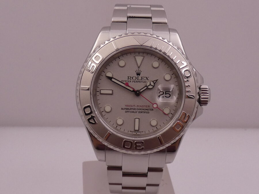 Rolex Yacht-Master 40 Rolesium Platinum 16622 Anno 2004 Automatico Oyster Bracelet Acciaio - immagine 6