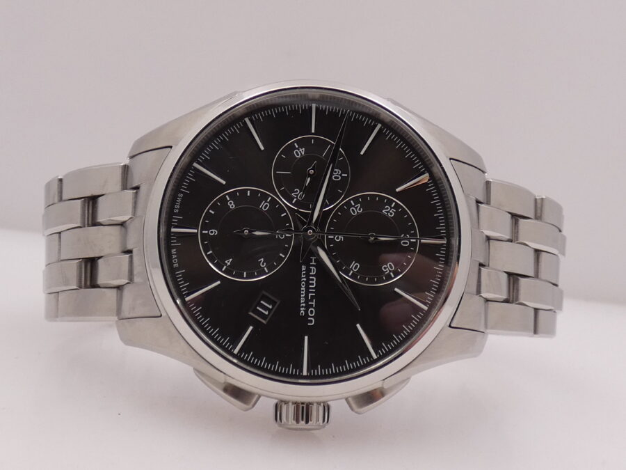 Hamilton Jazzmaster Auto Chrono Cronografo N.O.S Automatic BOX&PAPERS May 2025 Acciaio New Old Stock - immagine 6