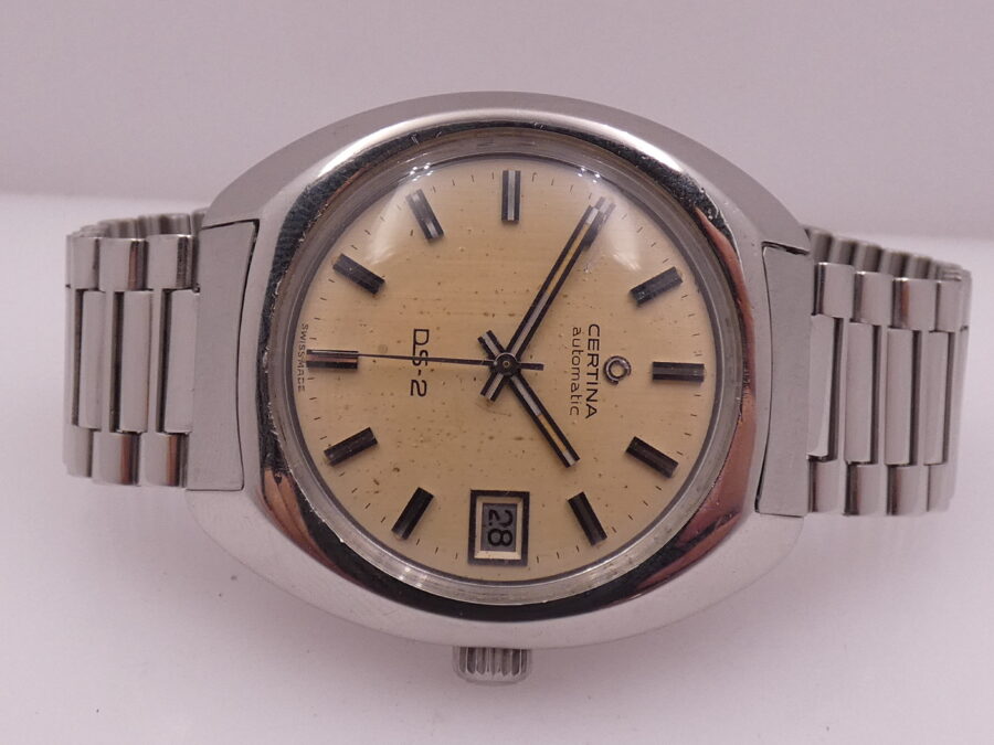 Certina DS-2 Turtle Ds-2 Vintage 38mm Automatic Date SERVICED '70s Acciaio With Bracelet Ref. 5801 300 - immagine 7