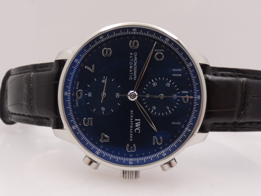IWC Cronografo Portoghese IW371491 With PAPERS Automatico Anno 2019 TOP CONDITION Acciaio - immagine 6