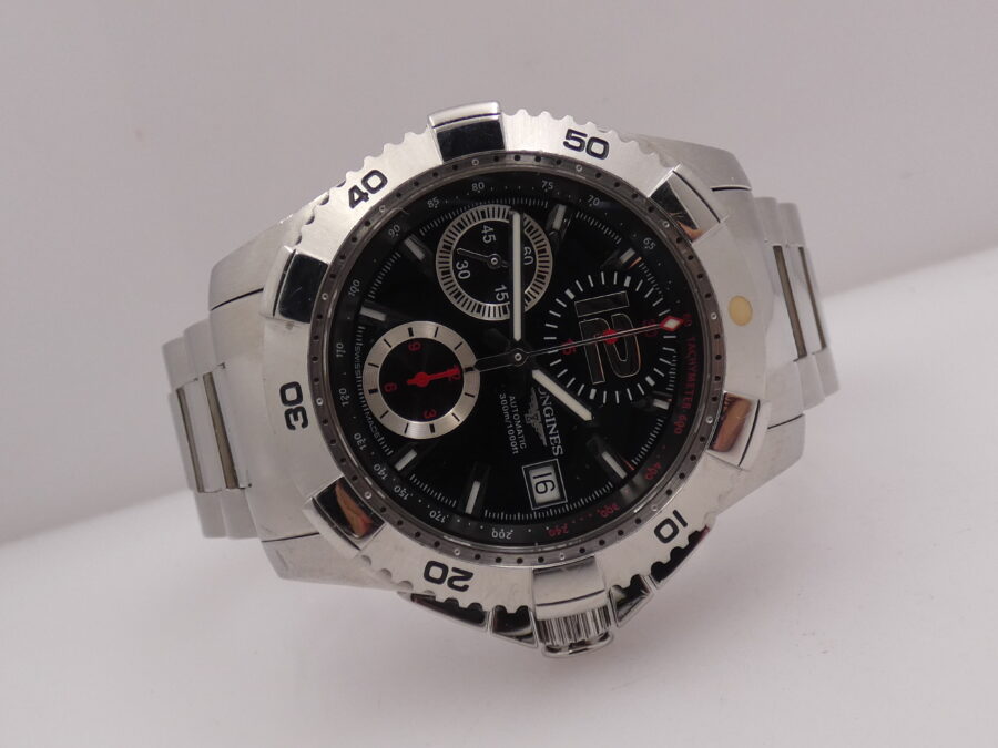 Longines HydroConquest Chronografo 300m Automatic With BOX Acciaio Anni'2000s With Bracelet - immagine 8