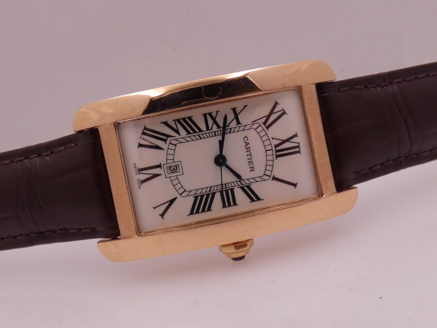 Cartier Rare Tank Americaine 18Kt Rose Gold With PAPERS Automatico Anno 2022 TOP CONDITION - immagine 8