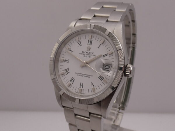 Rolex Oyster Perpetual Date 15210 No Holes BOX&PAPERS Automatico Anno 1996 Bracciale Oyster
