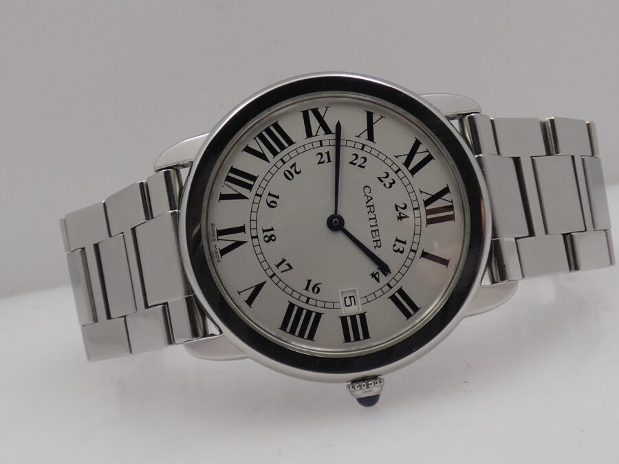 Cartier Ronde Solo de Cartier 2934 36mm With Bracelet Swiss Made Acciaio ANNI '2000s - immagine 7