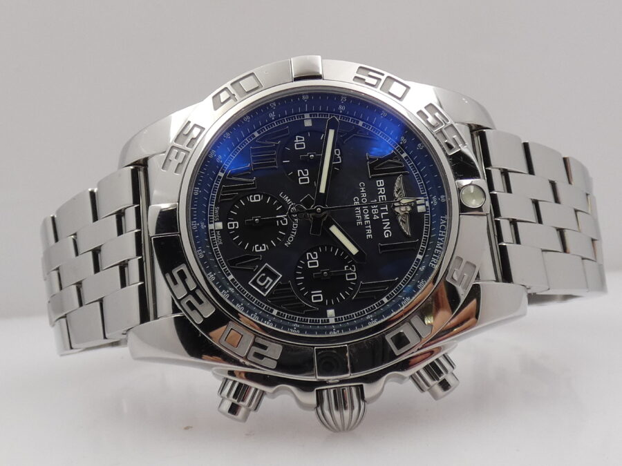 Breitling Chronomat Chronometre AB01111 Mop Dial With PAPERS Japan Limited Edition 500pcs anno 2018 - immagine 7