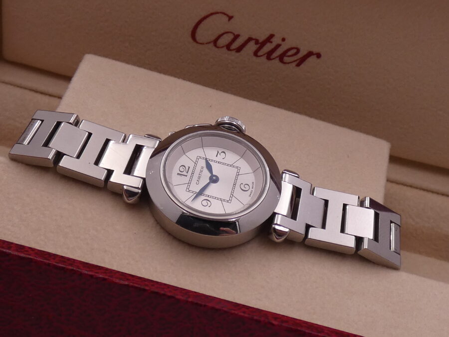 Cartier Pasha Miss Pasha Lady 2973 Silver Dial With Bracelet Acciaio Anni '2000 - immagine 7