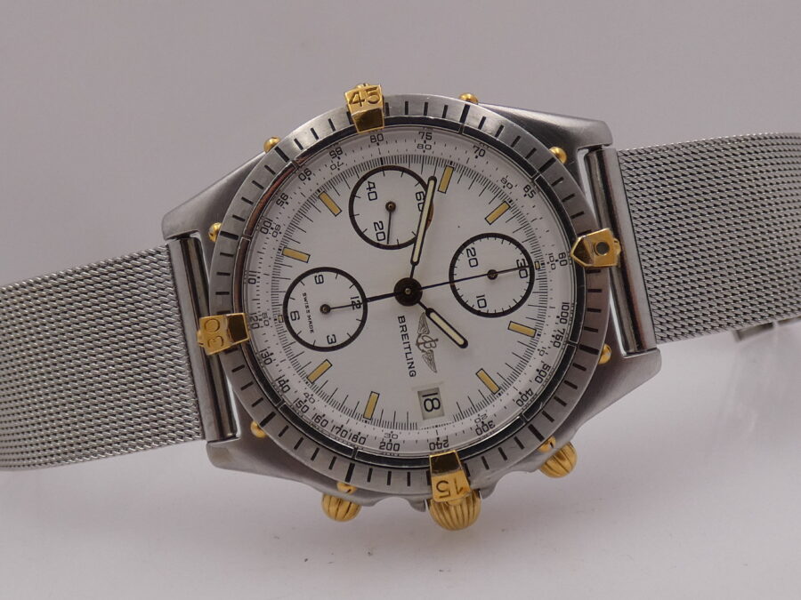 Breitling Chronomat Cronografo 81950 Automatico  18Kt Gold & Steel ANNI '90s - immagine 7