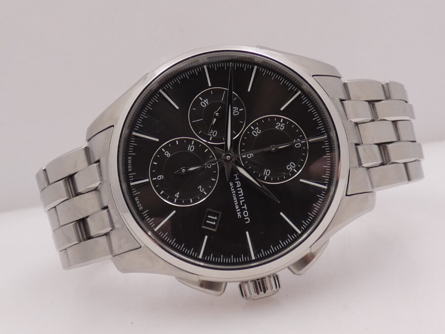Hamilton Jazzmaster Auto Chrono Cronografo N.O.S Automatic BOX&PAPERS May 2025 Acciaio New Old Stock - immagine 7