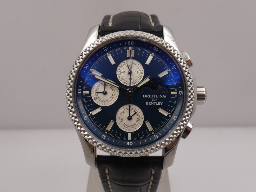 Cronografo Breitling Bentley Mark VI Triple Calendar Moonphases P19362 Platinum Bezel Special Edition With BOX - immagine 7
