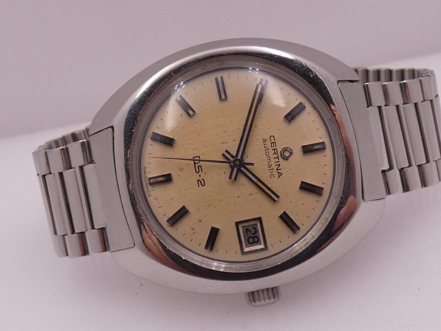 Certina DS-2 Turtle Ds-2 Vintage 38mm Automatic Date SERVICED '70s Acciaio With Bracelet Ref. 5801 300 - immagine 8