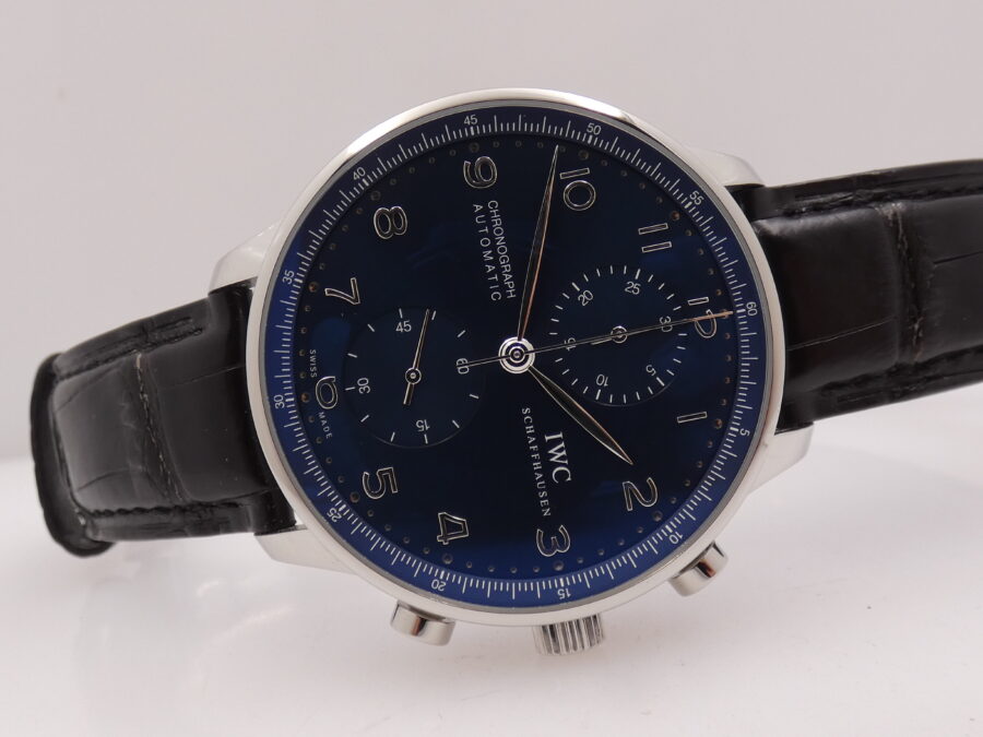 IWC Cronografo Portoghese IW371491 With PAPERS Automatico Anno 2019 TOP CONDITION Acciaio - immagine 7