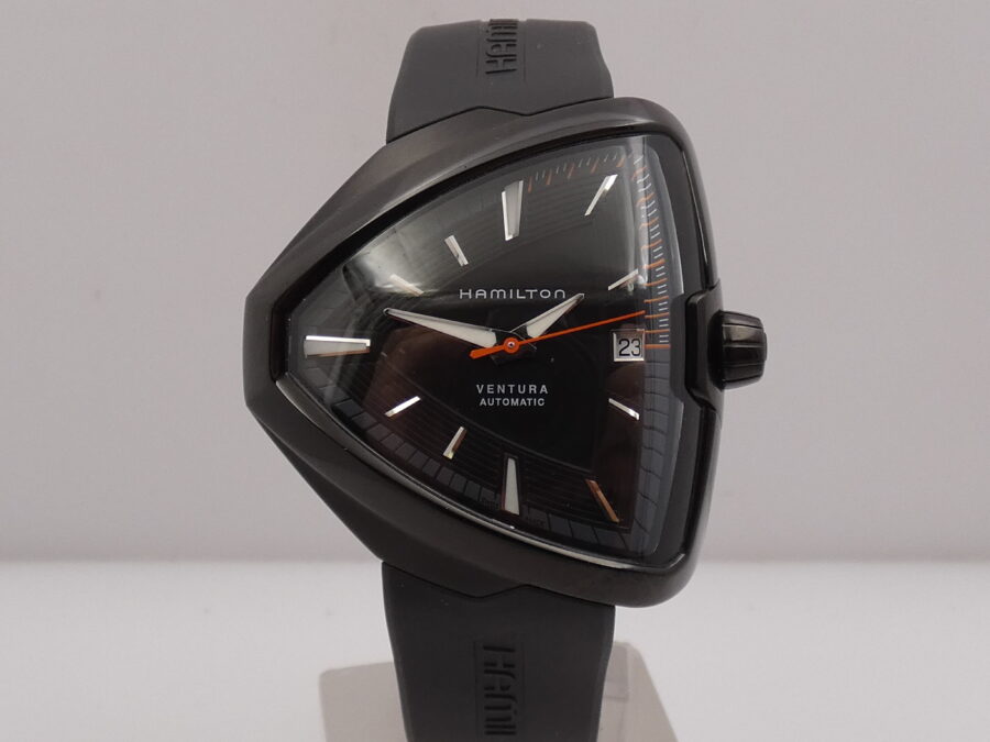 Hamilton Ventura Elvis80 Black Pvd H245850 NEW BOX&PAPERS Automatico Mai Indossato - immagine 7