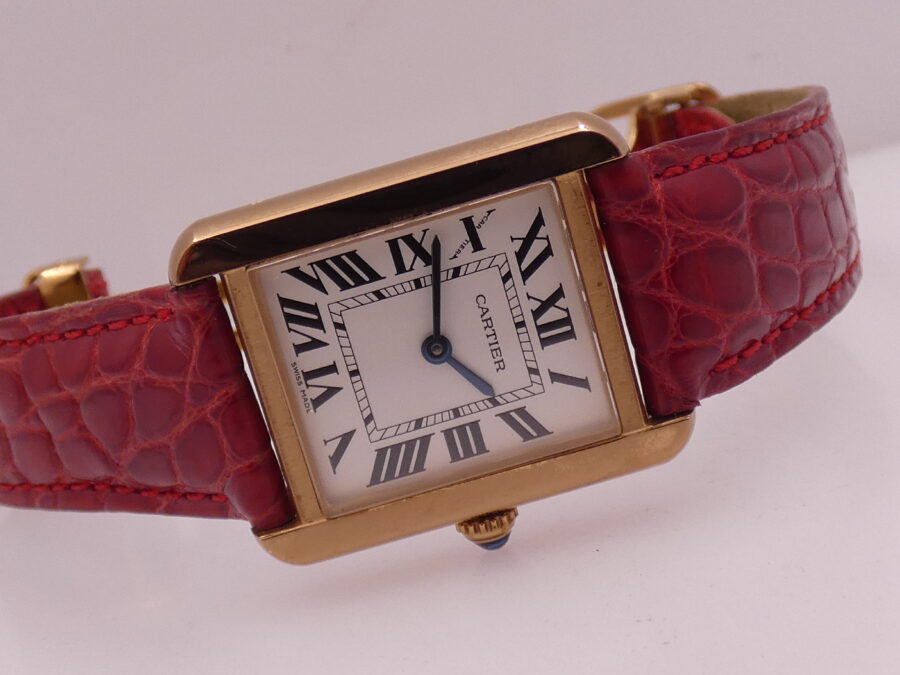 Cartier Tank Solo 3168 18Kt Rose Gold & Steel Roman Dial Swiss Made W5200002 - immagine 8