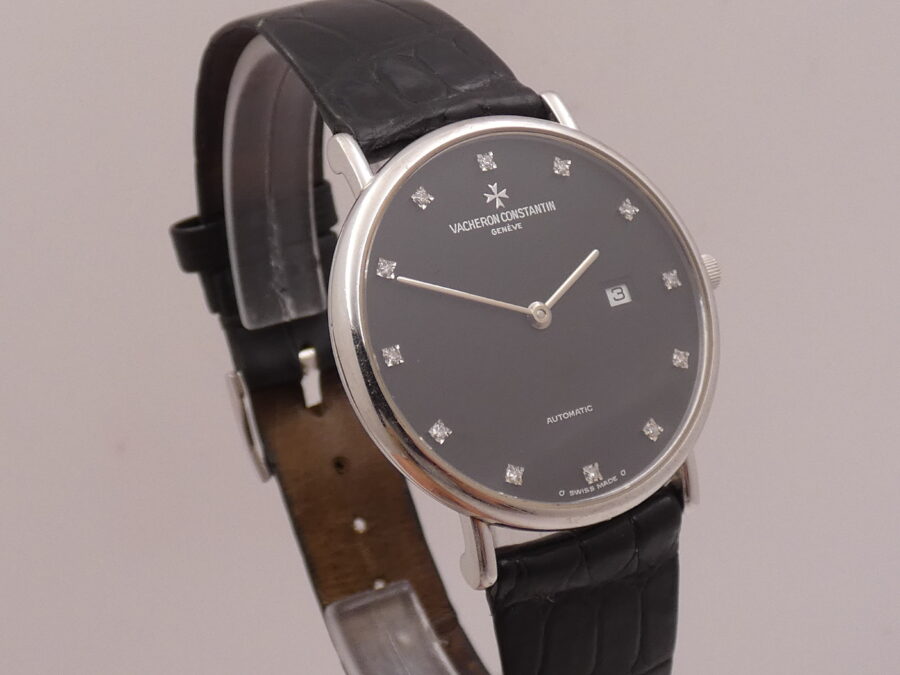 Vacheron Constantin Patrimony Ultra Thin 48002 Diamonds Dial 18Kt White Gold With BOX Automatic Years '90 - immagine 8